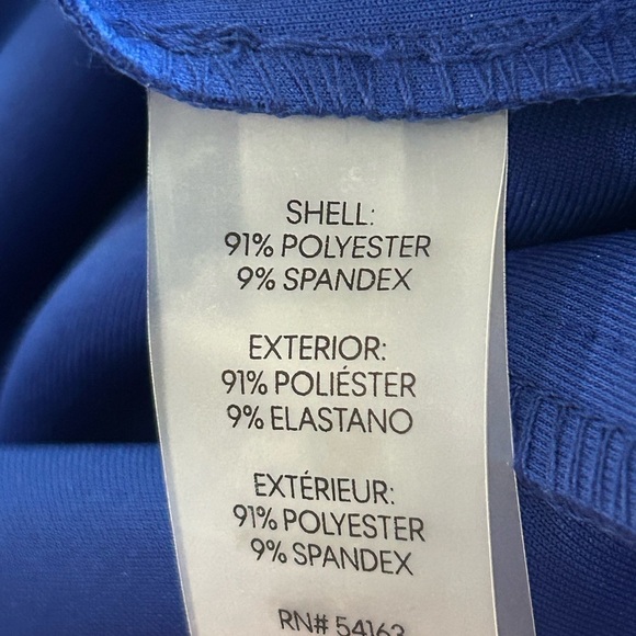 Calvin Klein Size 12 Dress NEW with tag Cobalt Blue Solid Sweetheart Nec… - Picture 8 of 10